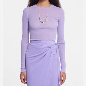 Nanushka Lavender Long Sleeve Top